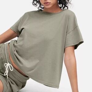 Mate The Label Organic Raw Neck Boxy Tee
